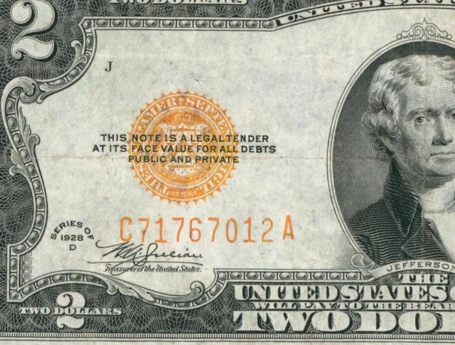 $2 1928 D United States Note ** DAILY CURRENCY AUCTIONS ** COMBINED SHIPPING