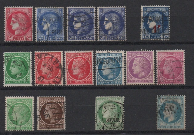 FRANKREICH, FRANCE, gr. Karte alte Dauerserien, Ceres u. Napaleon, siehe Scan