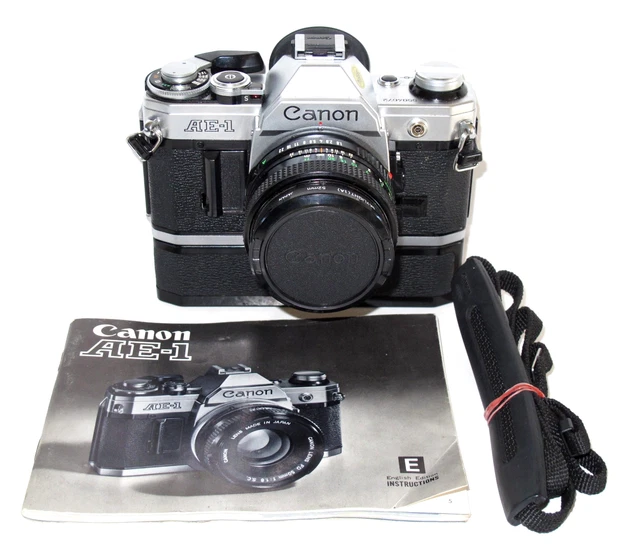 CANON AE-1 35MM SLR Film Camera (Near MINT) w/ Canon 50mm