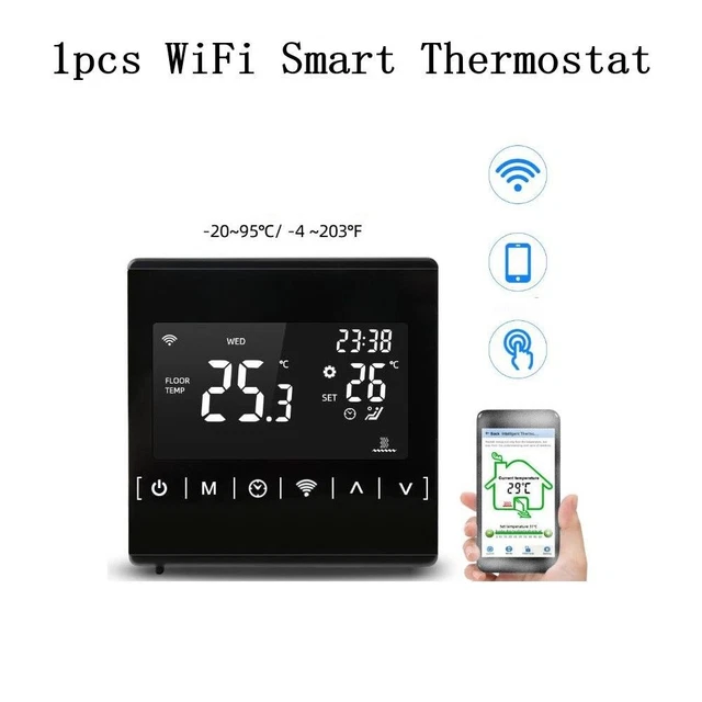 Controller Termostato Modalità Manuale/Automatica Regolazione Temperatura Acqua