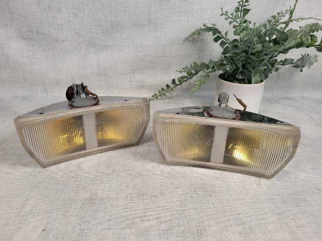 VINTAGE 1980S Halogen Spot Lights Fog Lamps Classic Car pair DL 