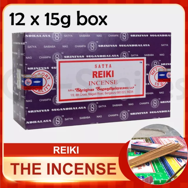 12 X 15g FRESH SATYA SAI BABA - REIKI INCENSE STICKS NAG CHAMPA