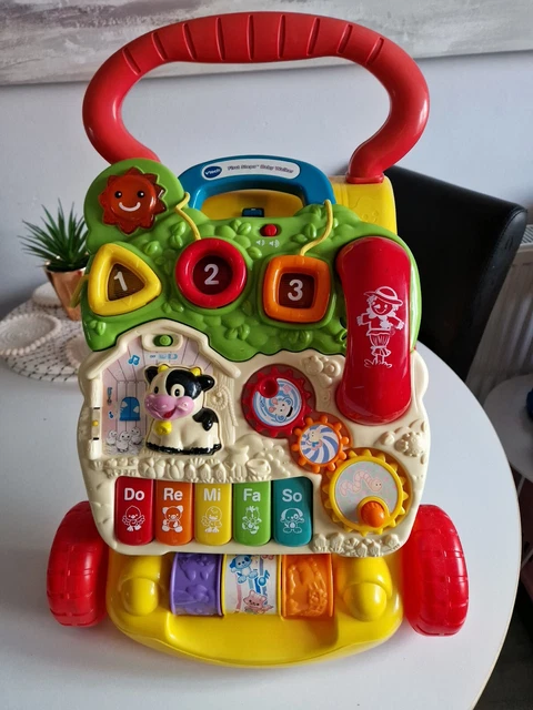 VTech First Steps Musical Baby Walker, 6-30 meses empuje juguete educativo
