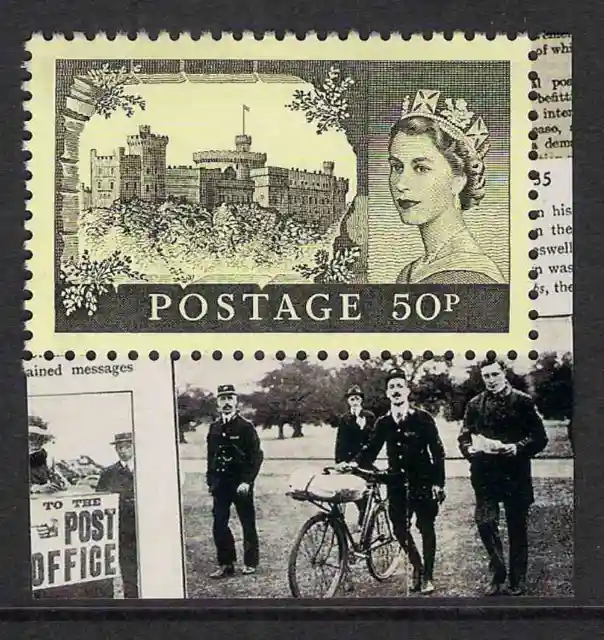 GB 2011 sg3221 50p First UK Aerial Post Windsor Castle Booklet Stamp MNH