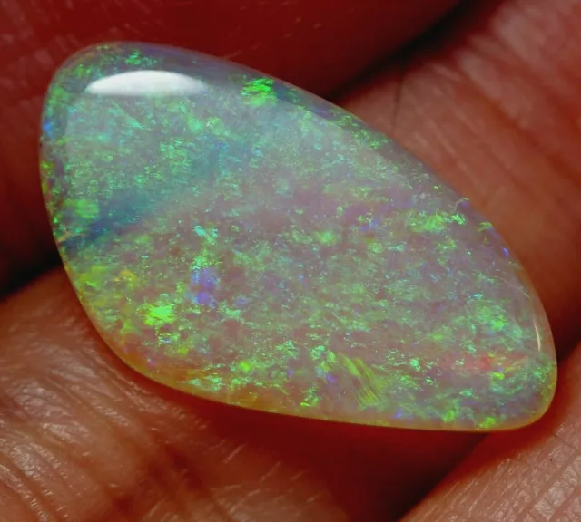 Bright Flash Australian Andamooka Crystal Solid Opal 4.98 ct