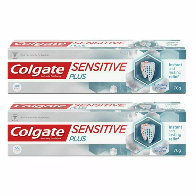 Colgate Sensitive Plus Anti-caries Dentifrice Avec Instantané & Durée