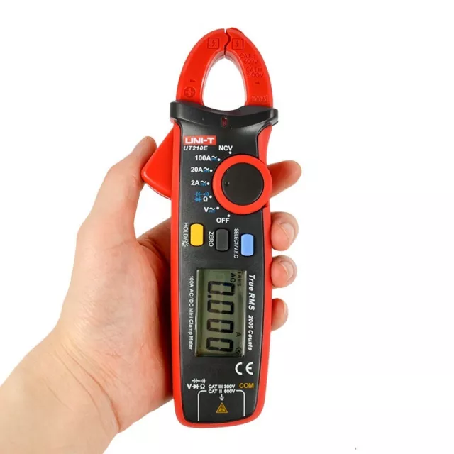 UNI-T UT210E Handheld Digital Clamp Meter Multimeter RMS AC/DC Resistance