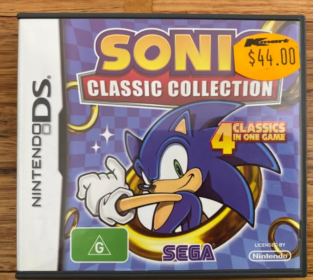 Sonic Classic Collection (Nintendo DS) Original Case & Manual Only