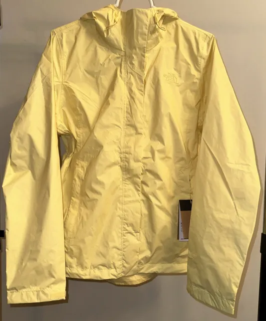 The North Face Women’s Venture 2 Hooded Rain Jacket In Pale Banana - Size Medium