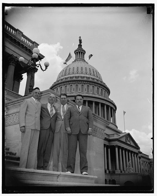Reproduced 1918 Photo Left To Right: Rep Frank Carlson, R Kansas; Senator Ern b