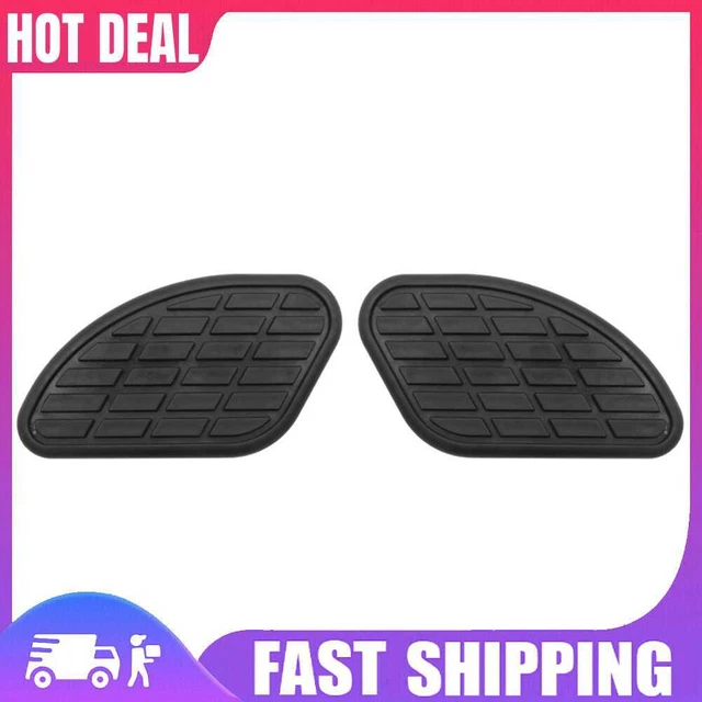 1 Pair Motorcycle Fuel Gas Tank Traction Pads Knee Grip Protectors (Black)