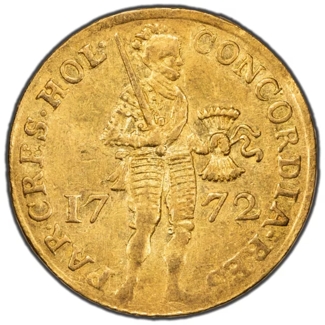 1772 Netherlands One Ducat Gold Coin
