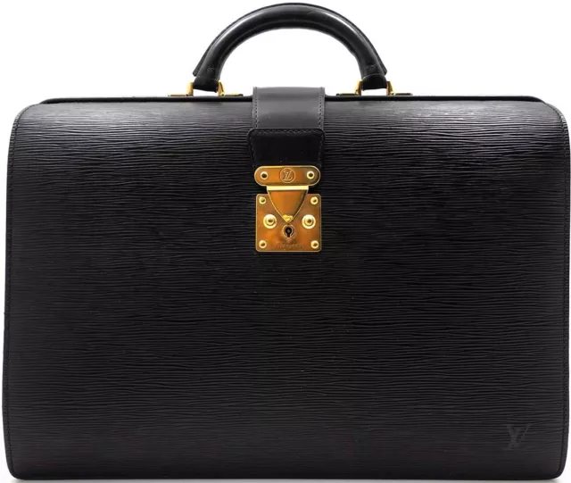 Louis Vuitton Original Epi Fermoir Business Tasche Briefcase Aktentasche Bag Rar