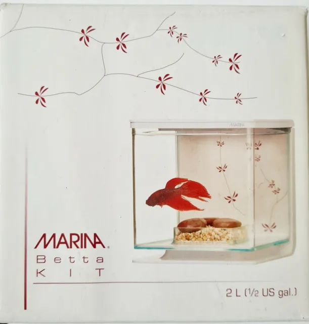 Marina Betta Aquarium Kit 2L Plastic Aquarium with Frame (J10)