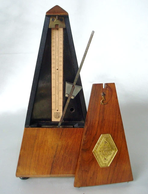 TRES ANCIEN METRONOME MAELZEL PAQUET FRANCE  en NOYER 1815-1846 4