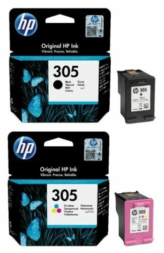 2 cartucce HP 305 nero e HP 305 colore originale HP DeskJet 2723e (26K70B#629)