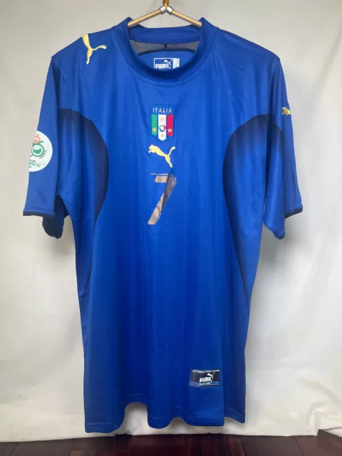 Vintage DEL PIERO ITALY WORLD CUP 2006 Men's L soccer jersey football Puma
