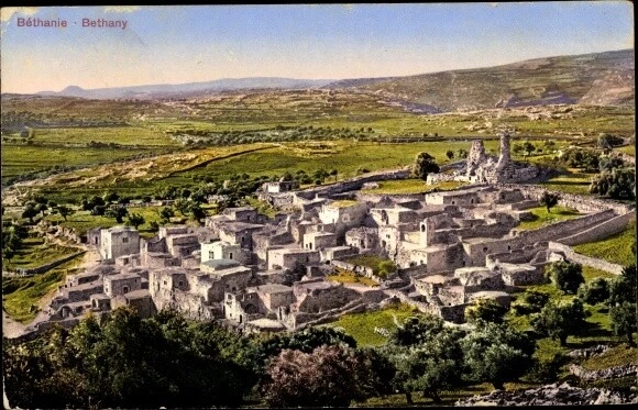 Ak Bethanie Bethany Israel, Panorama vom Ort, Missionshaus Jerusalem - 2522666