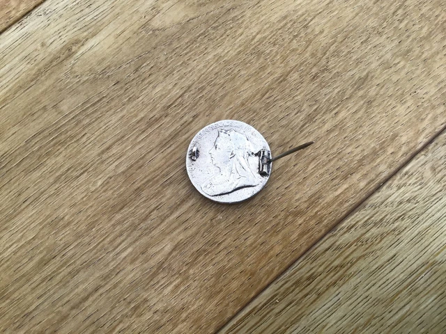 The Silver Medallion Commemorating Queen Victoria's Diamond Jubilee 1897 brooch.