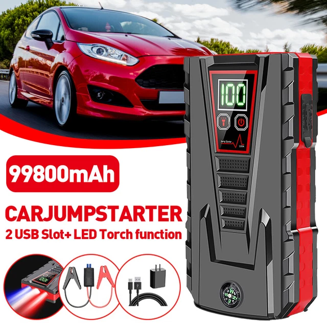 99800mAh Car Jump Starter Booster Jumper Box Power Bank Battery Charger Portable