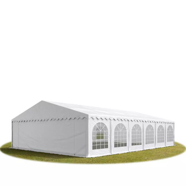 8 x 12 m tenda per feste in PVC tenda per birra tenda da giardino tendone per feste gazebo bianco NUOVO
