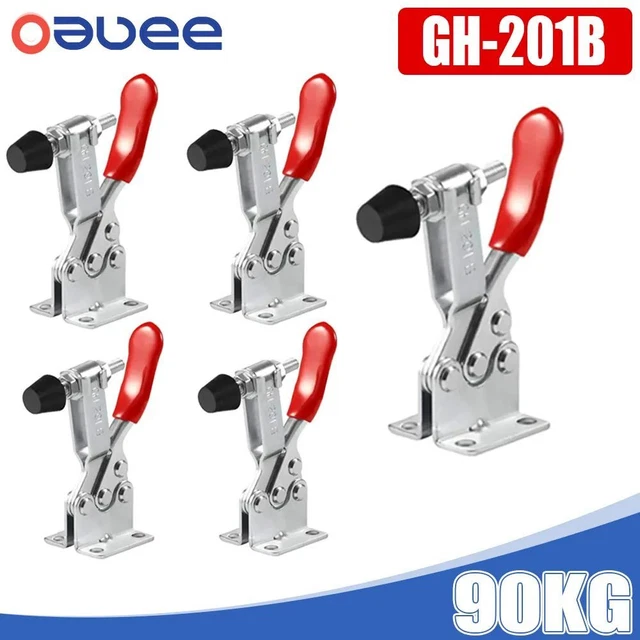 Hand Clip Toggle Clamps Metal Pipe Quick-Release Workbench Latch Push Pull Foot