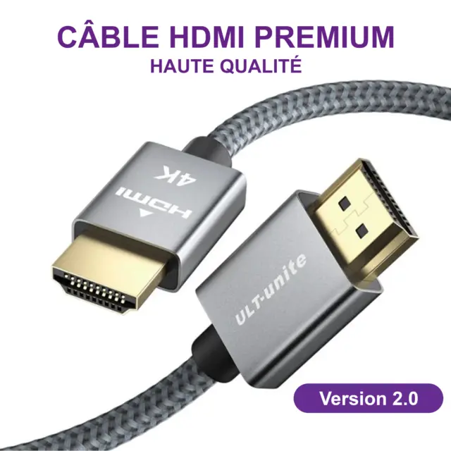 Hdmi Cable 2.0 1M 2M High Speed 4K 2160P 3D Ultra Hd Ps4 Ps5 Xbox