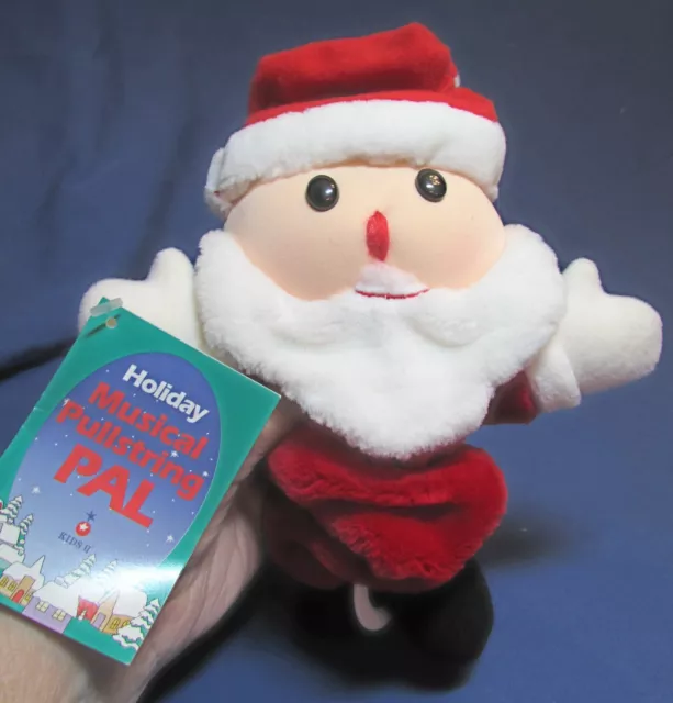 Holiday Musical Pullstring Pal – Santa Claus – 1994 – Still Has Tags – New