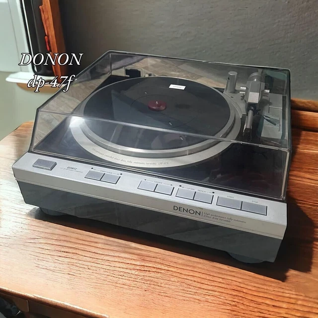 Giradischi Denon DP-55M, Trazione Diretta, Usato Funzionante, Colore Marrone, 33/45 Giri, Con Radio AM/FM