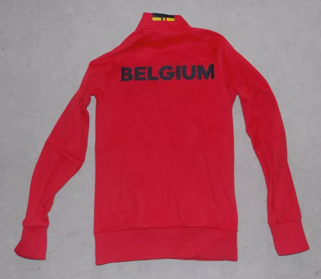 Trainingsjacke von  Adidas der belgischen Nationalmannschaft in rot Gr. XS