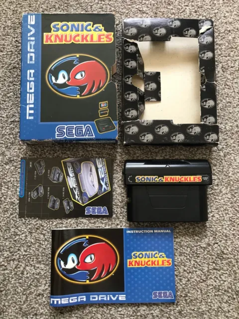 Juego Sonic & Knuckles Sega Mega Drive En Caja Con Manual Oficial Uk Pal