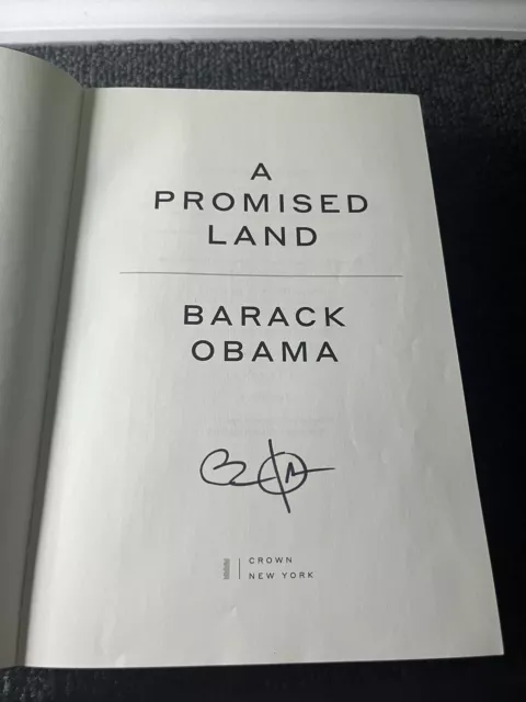 Autographed President Barack Obama A Promised Land Signed