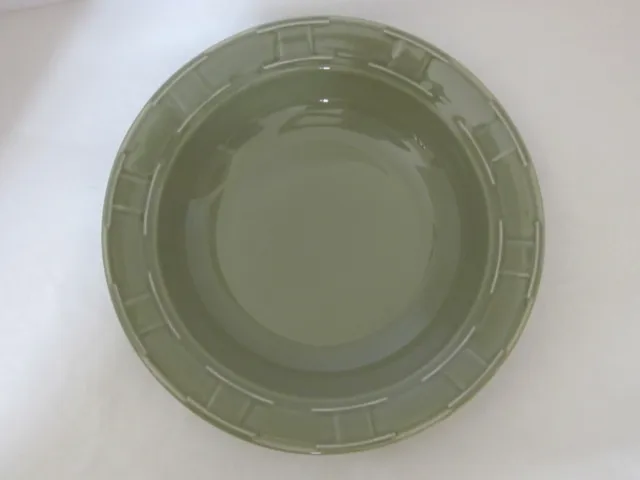 Longaberger Woven Traditions Pottery Green SAGE 12" PASTA BOWL ~ Dinner