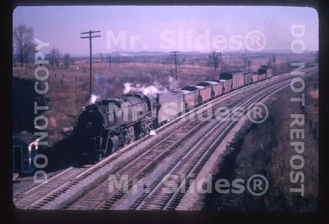 Duplicate Slide L&N  Louisville & Nashville 2-8-4 1972 W/Local Freight Action