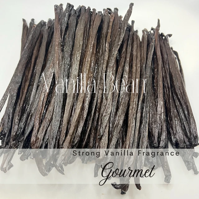 VANILLA BEANS TAHITENSIS GRADE AAA, 10 BEANS  15cm+  Gourmet Quality