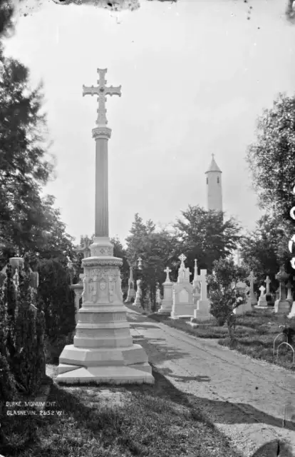 Cemetery, Burke's Memorial, Glasnevin, Co. Dublin c1900 Ireland OLD PHOTO