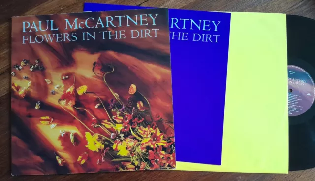 LP  Paul McCartney (Beatles) Flowers In The Dirt POP  Insert x 2 ETAT TTB 1989