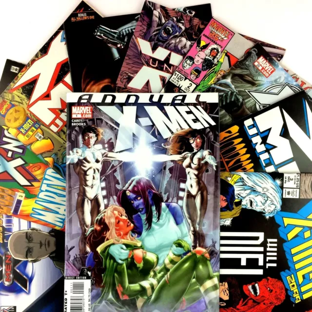 X-Men 10 Issue Mixed Title Comic Lot Marvel #1 Annual Uncanny Unlimited Classic
