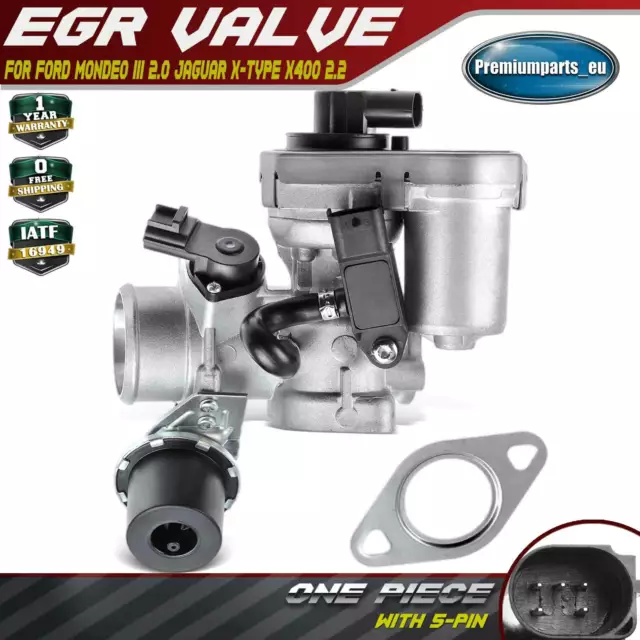 EGR Valve for Ford Mondeo III 2.0 2002/06-2007 Jaguar X-Type X400 2.2 2005-2009