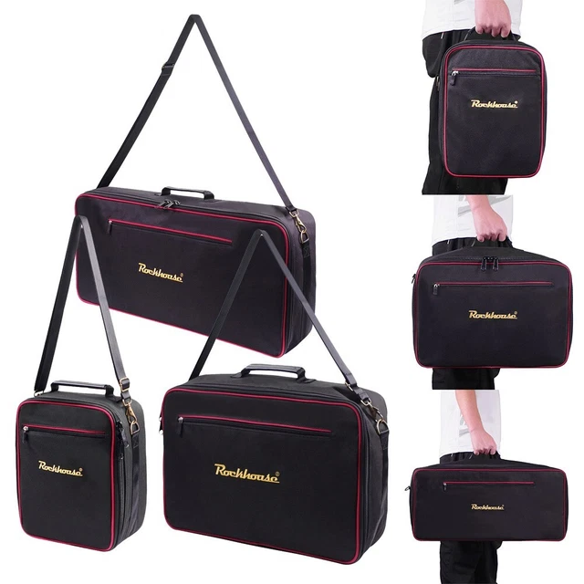 Guitare Électrique Effets Pédalier Rangement Sac Portable Transport Étui S M/L