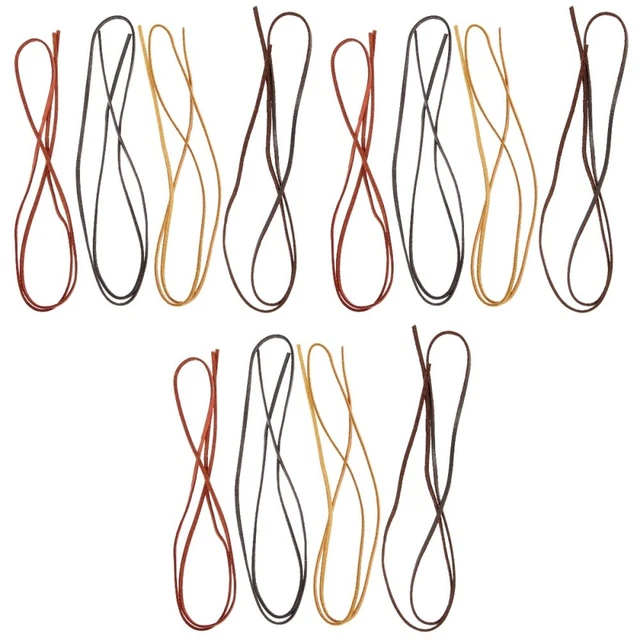 12 Pcs Kunstlederstreifen Halskette Lederband Geflochtenes Seil