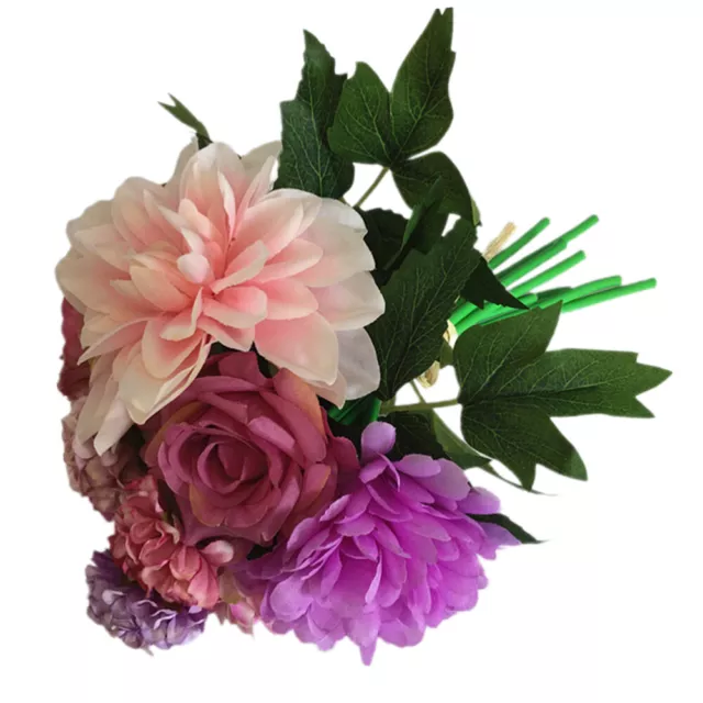 Vivace Decorazione Bouquet Di Rose Fiori Artificiali Mazzo Nozze
