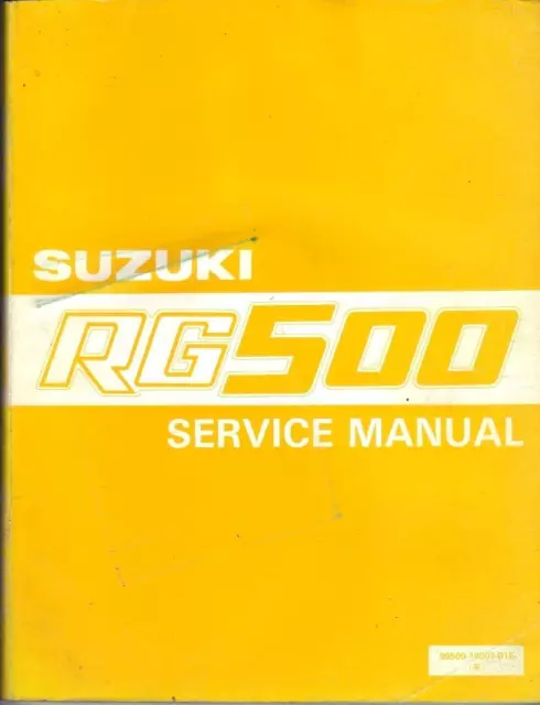 Suzuki Rg500 Gamma,Rg500 G,H 1985,1986,1987 Original Factory Workshop Manual