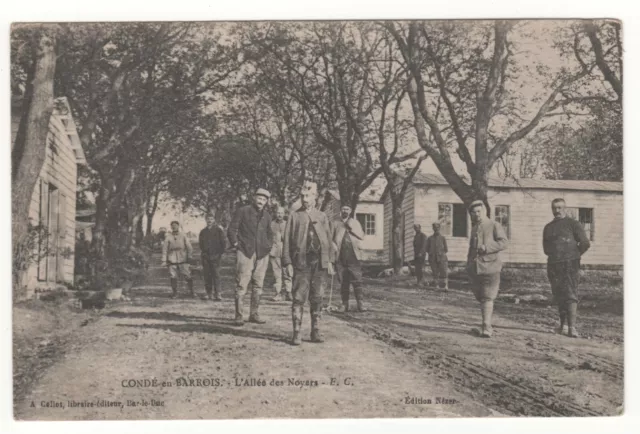 CPA 55 - CONDÉ-en-BARROIS : L'ALLÉE DES NOYERS (MEUSE) - ÉCRITE