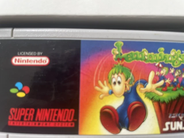 LEMMINGS  - SUPER NINTENDO. FR sans notice 3