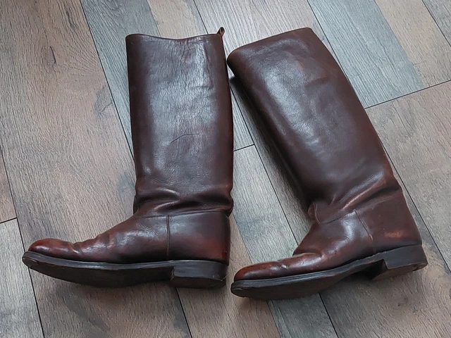 bottes cuir brun femme