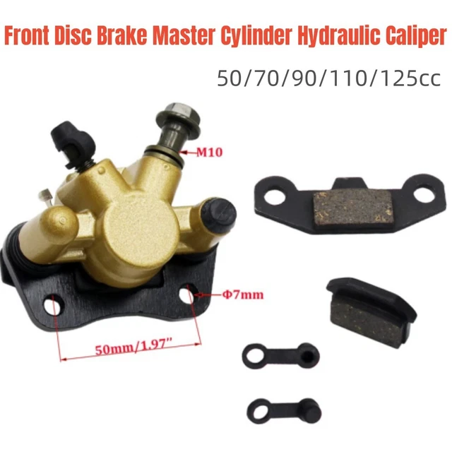 Front Disc Brake Master Cylinder Hydraulic Caliper Pad 50/70/90/ 110/125cc ATV