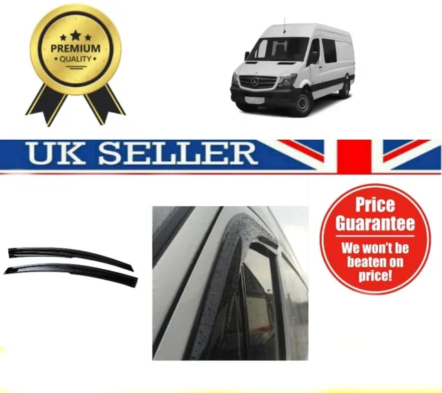 MERCEDES BENZ SPRINTER 2006-2018 Wind Deflectors Rain Sun Smoke Guard Window