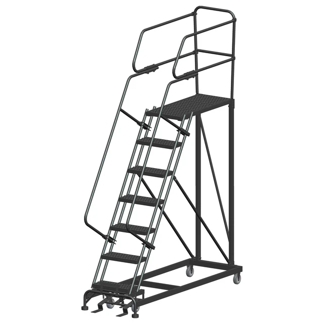 Ballymore Rolling Work Platform Overall Height 106 in Steps 7 Cap 800 lb