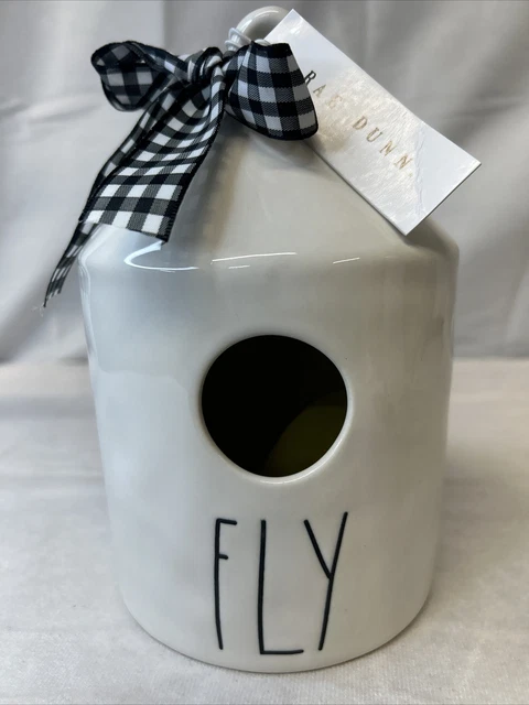 RAE DUNN Artisan Collection by Magenta - "FLY" Bird House Décor - Brand New!